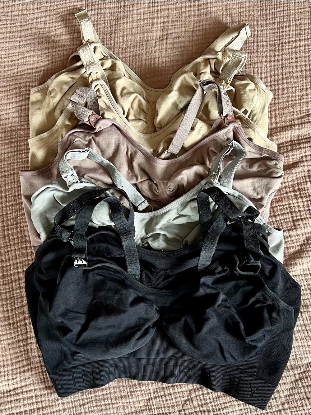 Lot of 6 Kindred Bravely Simply Sublime Wireless Nursing Bras - Busty XL